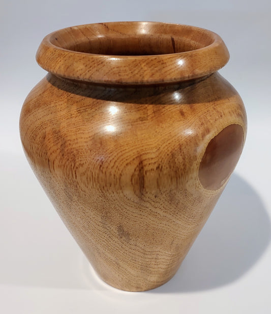 Hand Turned Pecan Vase/Pot