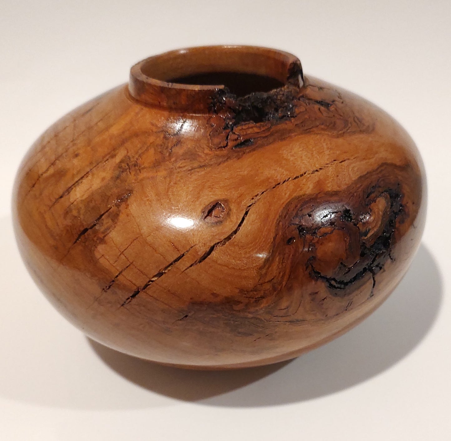 Hand Turned Cherry Hollow Form