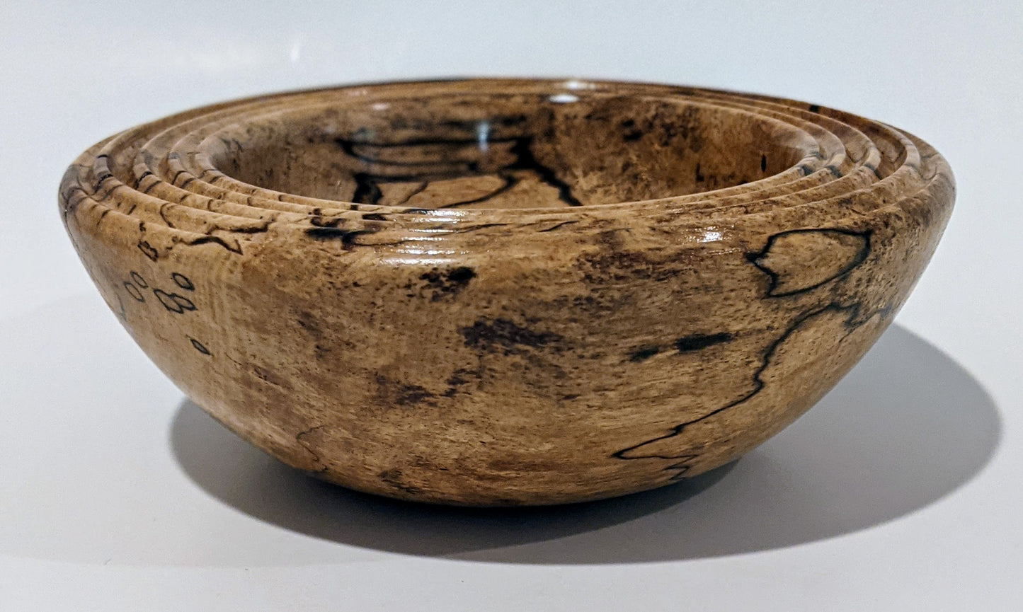 Hand Turned Spalted Pecan Bowl